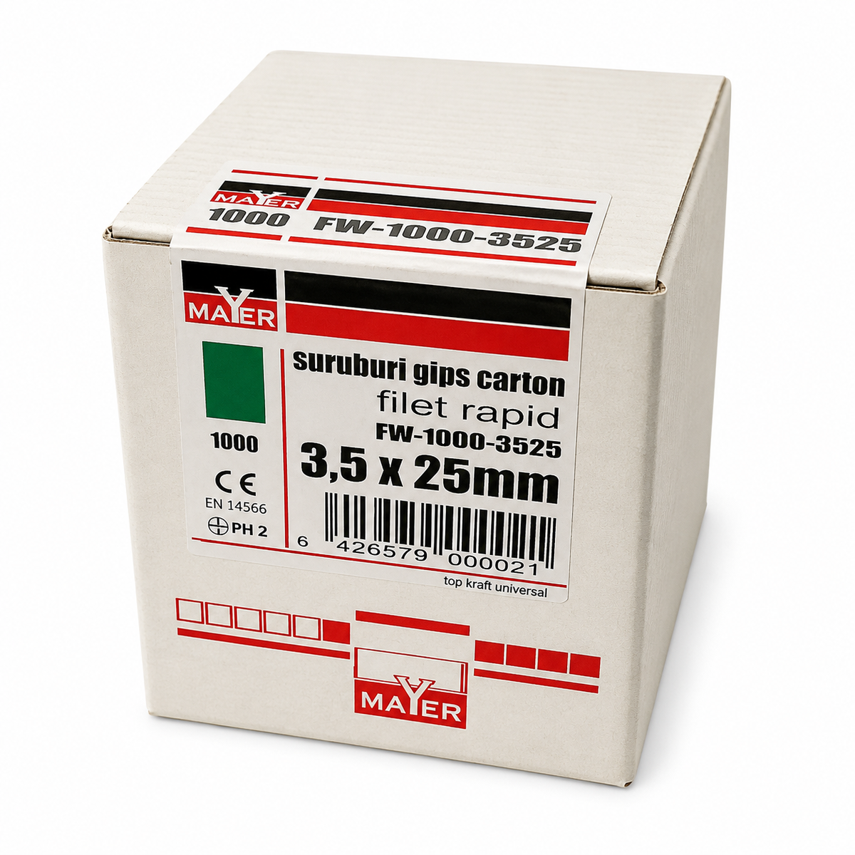 Gyorsmenetű gipszkartoncsavar 3,5 × 25 mm (1000 db)