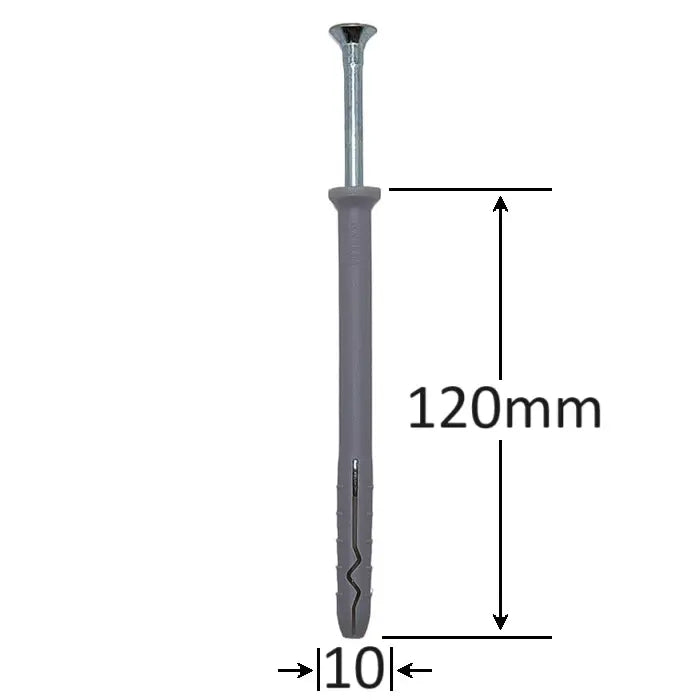 Beütődübel csavarral 10 × 120 mm (50 db)