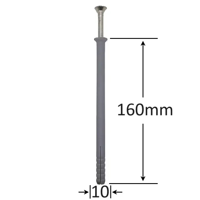 Beütődübel csavarral 10 × 160 mm (50 db)