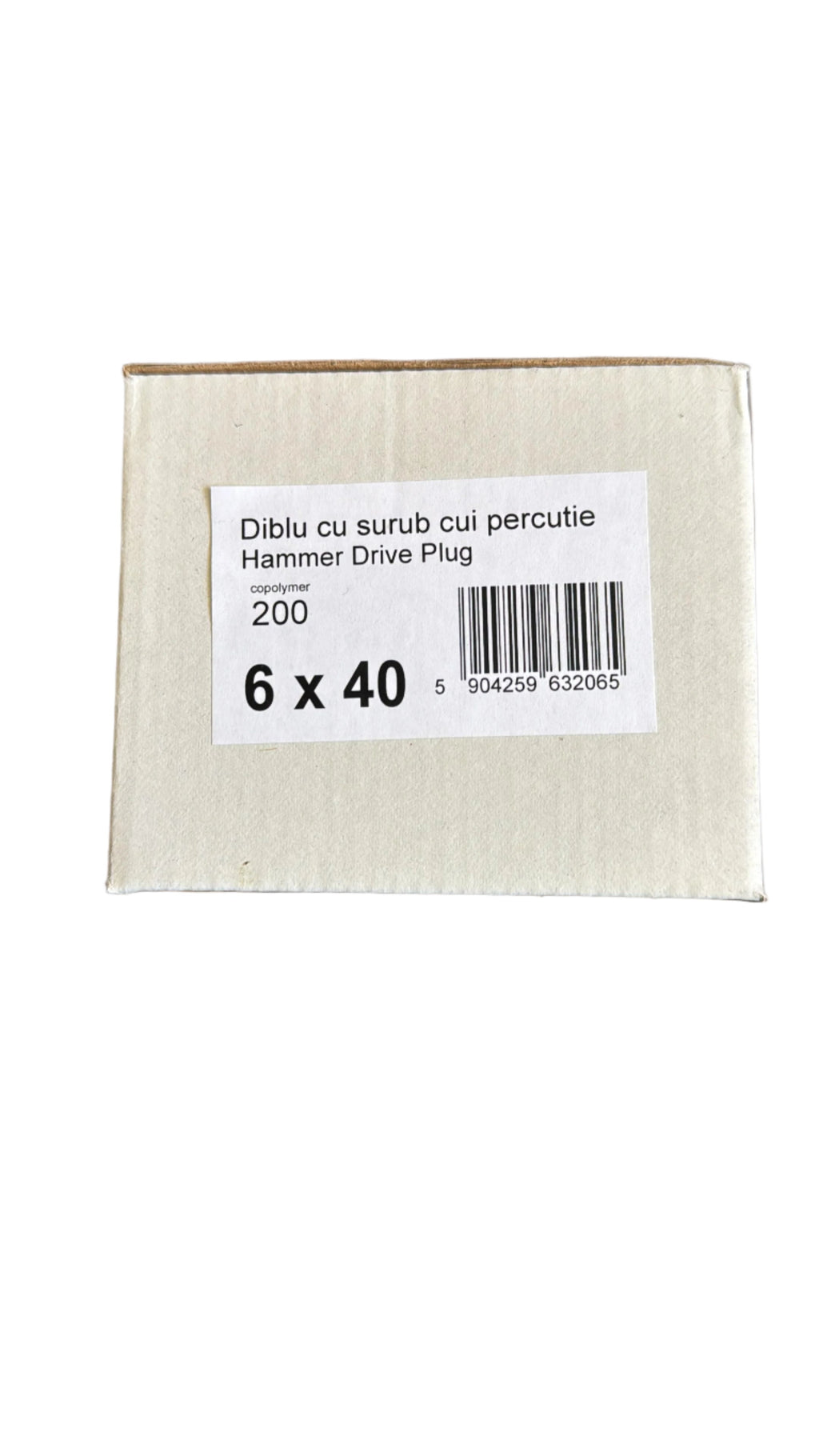 Beütődübel csavarral 6 × 40 mm (200 db)