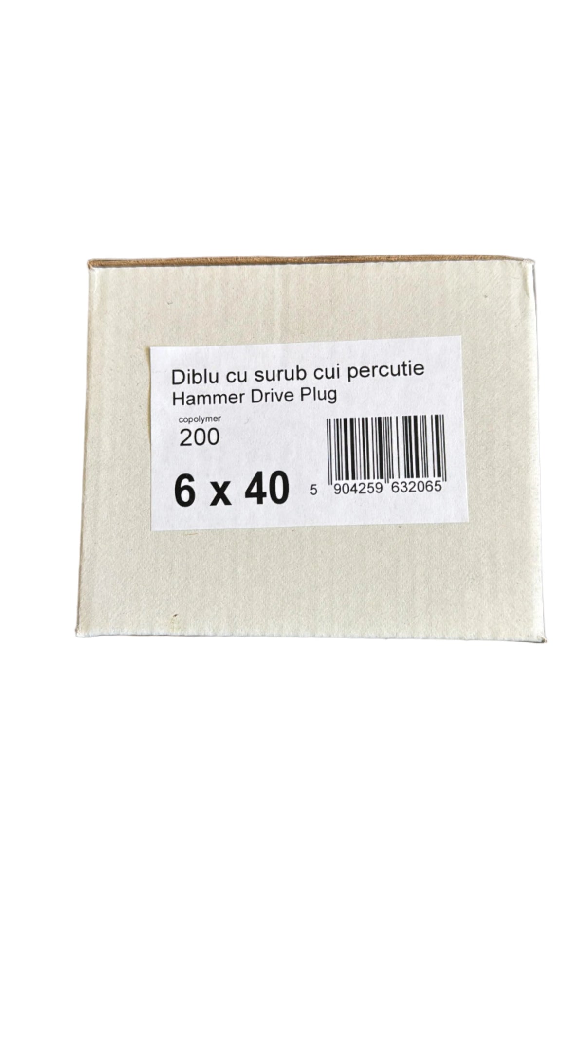 Beütődübel csavarral 6 × 40 mm (200 db)