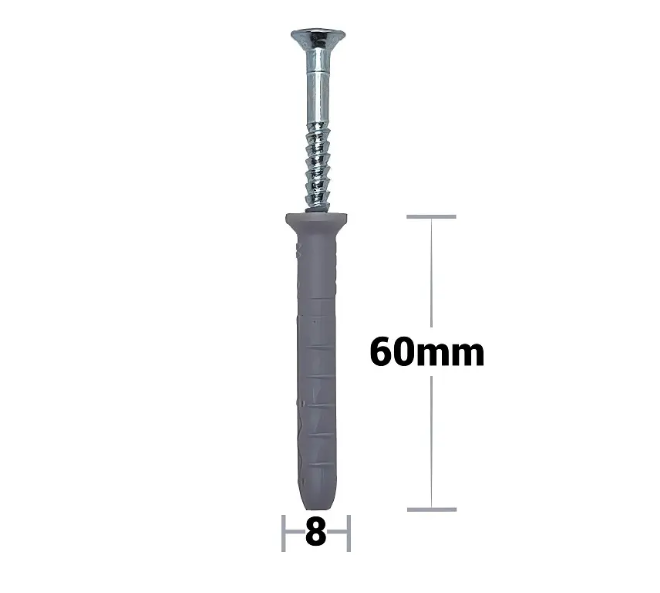 Beütődübel csavarral 8 × 60 mm (100 db)