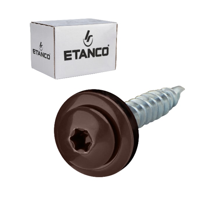 250 db-os önfúró csavar szett fémcseréphez/tetőlemezhez, GTF P 4,8×35 P14035PH8017 RAL 8017