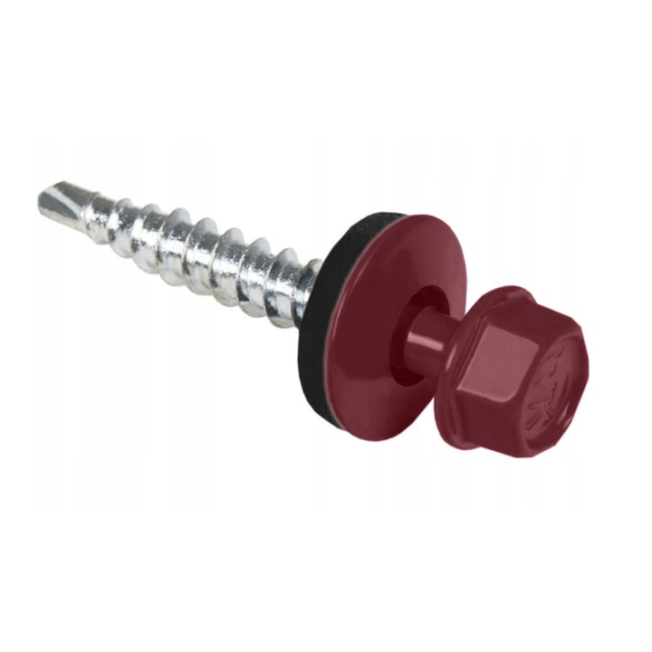 250 db-os önfúró csavar szett fémcseréphez/tetőlemezhez, GTO2 4,8×20 P15048200PL3005 RAL 3005